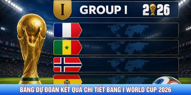 Bảng dự đoán kết quả chi tiết bảng I World Cup 2026
