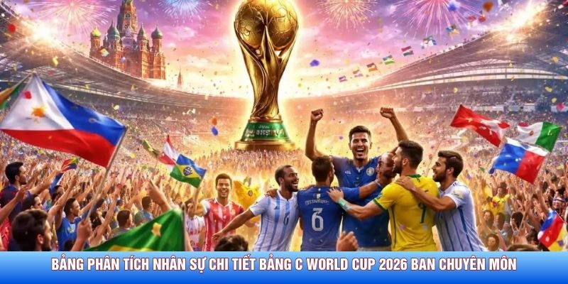 Bảng phân tích nhân sự chi tiết bảng C World Cup 2026 ban chuyên môn