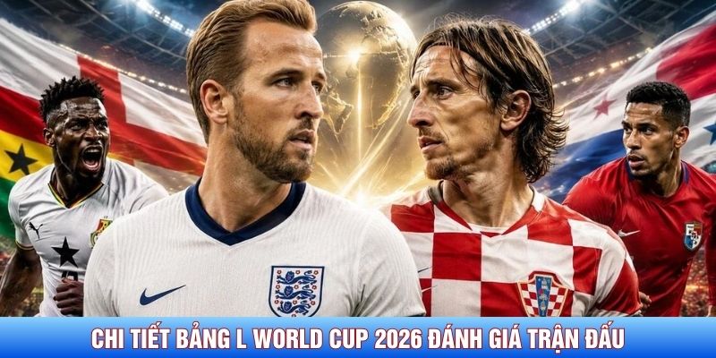 Chi tiết bảng L World Cup 2026 đánh giá trận đấu