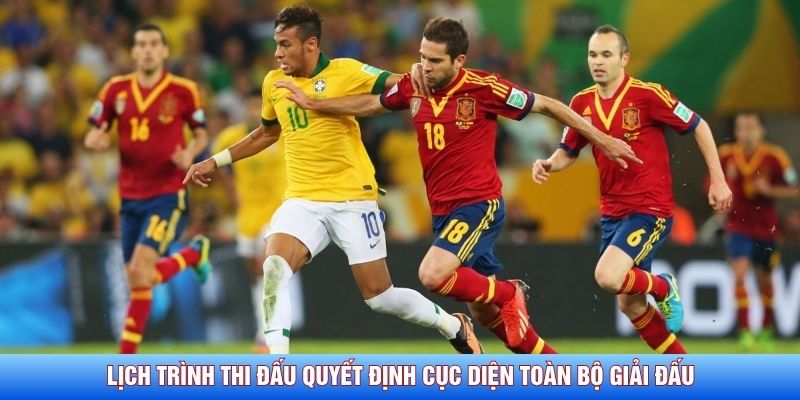 Lịch trình thi đấu quyết định cục diện toàn bộ giải đấu